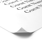 Seekarte der Hochzeit im Herbst Burgund Poster (Ecke)