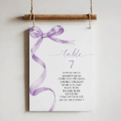 Seekarte der Lavendel-Tischnummer Einladung