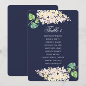 Seekarte der Marine. Blütenhochzeit Einladung (Vorne/Hinten)