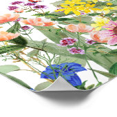 Seekarte der Sommersitzungen in der Wildblume Poster (Ecke)