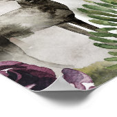 Seekarte des Waldwaldes von Hirschbaumgewächsen Poster (Ecke)