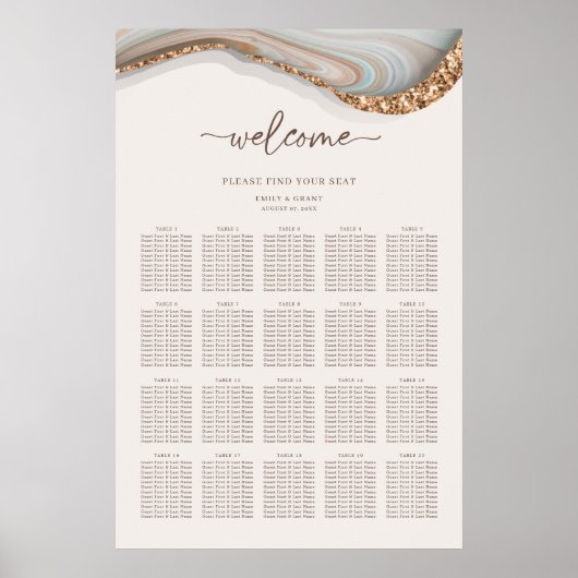 Seekarte für Agate Stone Poster (Vorne)