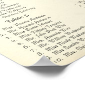 Seekarte für den Empfang von Peacock Feather Bird  Poster (Ecke)