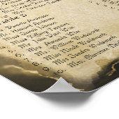 Seekarte für den Empfang von Peacock Feather Bird Poster (Ecke)