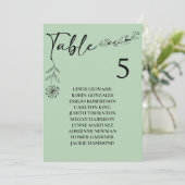 Seekarte für die grüne Hochzeitsstiftung der Tisch Einladung (Stehend Vorderseite)
