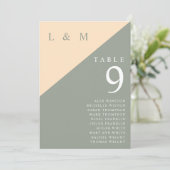 Seekarte für die Tischnummer auf der Ebene Grün un (Stehend Vorderseite)