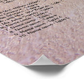 Seekarte für Hochzeiten am Empfang Poster (Ecke)