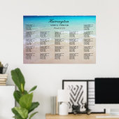 Seekarte für Hochzeiten am Empfang Poster (Heimbüro)