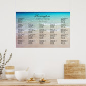 Seekarte für Hochzeiten am Empfang Poster (Küche)