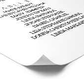 Seekarte für Hochzeiten - Bitte suchen Sie Ihren S Poster (Ecke)