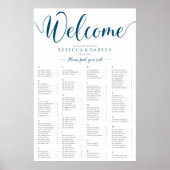 Seekarte für Hochzeiten der Marine Poster (Vorne)