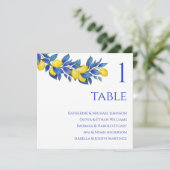 Seekarte für Hochzeiten - Mittelmeer Einladung (Stehend Vorderseite)