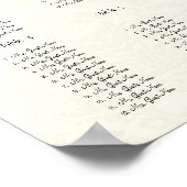 Seekarte für lila Blume Poster (Ecke)