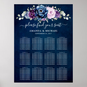 Seekarte für Lila Lilac-Seekarte Poster