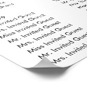 Seekarte für Lilac- und Lila Wasserfarben Poster (Ecke)