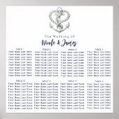 Seekarte für Nautical Heart Rope Poster (Vorne)