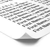 Seekarte für pastellfarbene Blütenpaare Poster (Ecke)