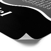 Seekarte für Schwarz-weißes Foto mit seitlicher We Poster (Ecke)