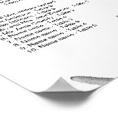 Seekarte für Starfish Borders Beach Hochzeiten Poster (Ecke)