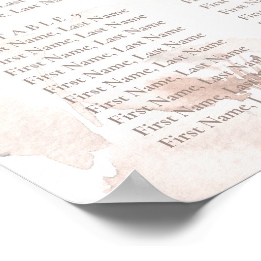 Seekarte für weichrosa Peony Poster (Ecke)