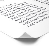 Seekarte für Wilde Wiesen Poster (Ecke)