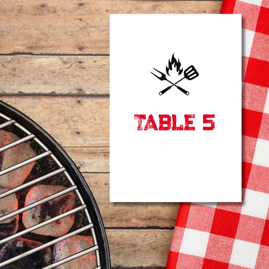 Seekarte GRILLEN Babydusche Tischnummer