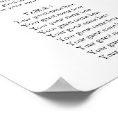 Seekarte Hochzeitfeier Blaue Blumen Zeichen Poster (Ecke)