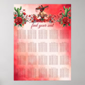 Seekarte im mexikanischen Stil Poster (Vorne)