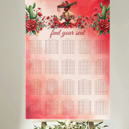 Seekarte im mexikanischen Stil Poster