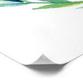 Seekarte Laurel Wreath Olive Leaf Branch Mod Poster (Ecke)