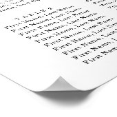 Seekarte mit blauem Schiefer, rosafarben, rosafarb Poster (Ecke)