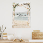 Seekarte oder Begrüßungszeichen Poster (Küche)