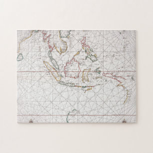 Seekarte Ostindien Indonesien Puzzle