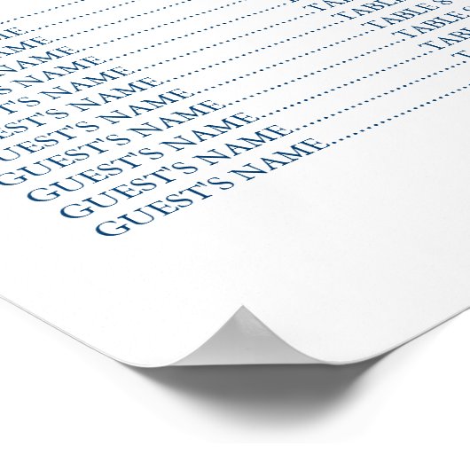 Seekarte Poster (Ecke)