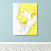 Seekarte Tampa Bay, Florida Leinwanddruck (Insitu (Holzboden))