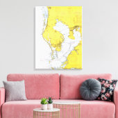 Seekarte Tampa Bay, Florida Leinwanddruck (Insitu (Wohnzimmer))