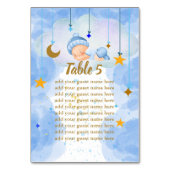 Seekarte Twinkle Twinkle Little Star Oh Junge Tischnummer (Vorderseite)