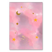 Seekarte Twinkle Twinkle Little Star Pink Tischnummer (Rückseite)