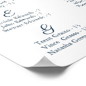 Seekarte und Seekarte in Marsala Poster (Ecke)