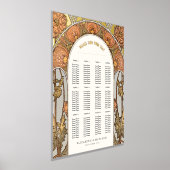 Seekarte Vintage Hochzeit Jugendstil Foliendrucke (Ablage )