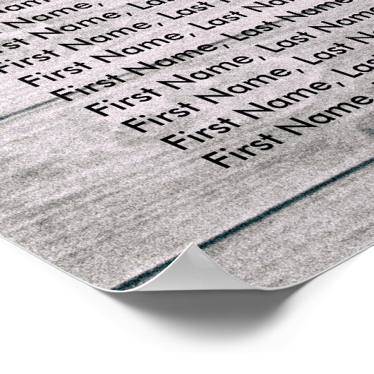 Seekarte Wasserfarbe Boho Blumenholz Poster (Ecke)