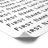 Seekarten für Hochzeitsstille in den Meereswellen Poster (Ecke)