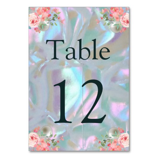 Seekartenkartentafelmutter der Perle Tischnummer (Rückseite)