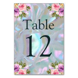 Seekartenkartentafelmutter der Perle Tischnummer