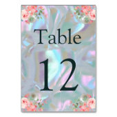 Seekartenkartentafelmutter der Perle Tischnummer (Rückseite)