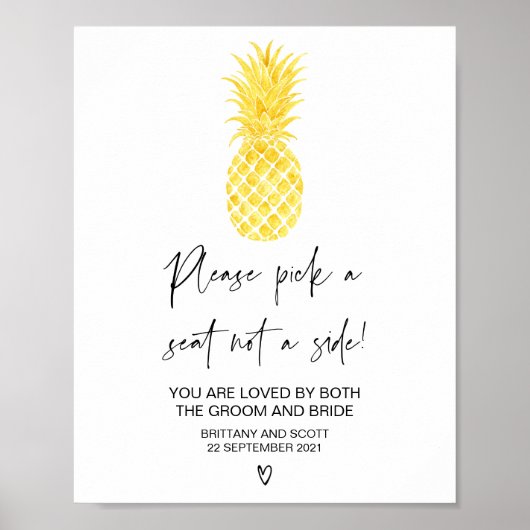 Seekartenzeichen des tropischen Strandes Poster (Vorne)