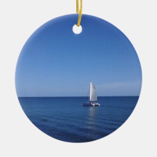 SeeKeramikweihnachtsaufhänger Keramik Ornament (Vorne)