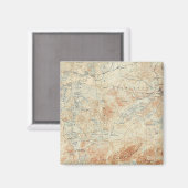 Seekette Saranac (Untere, Mittel- und Obere Seen) Magnet (Vorderseite/Rückseite)