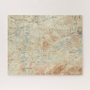 Seekette Saranac (Untere, Mittel- und Obere Seen) Puzzle