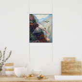 Seeking The Sheep Painting on Canvas Poster (Küche)